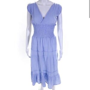Felicite Women's Smocked Waist Dress Blue Size 2/S
